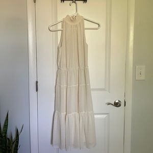 Michael Kors XXS white high neck summer dress